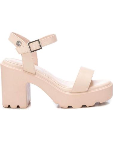Sandalias REFRESH  de Mujer 171592 ZAPATOS DE TACON BLOQUE  BEIGE