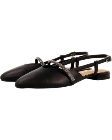 Sandalias de Mujer GIOSEPPO BAILARINAS PIEL DESTALONADAS GODRANO 72147 NEGRO