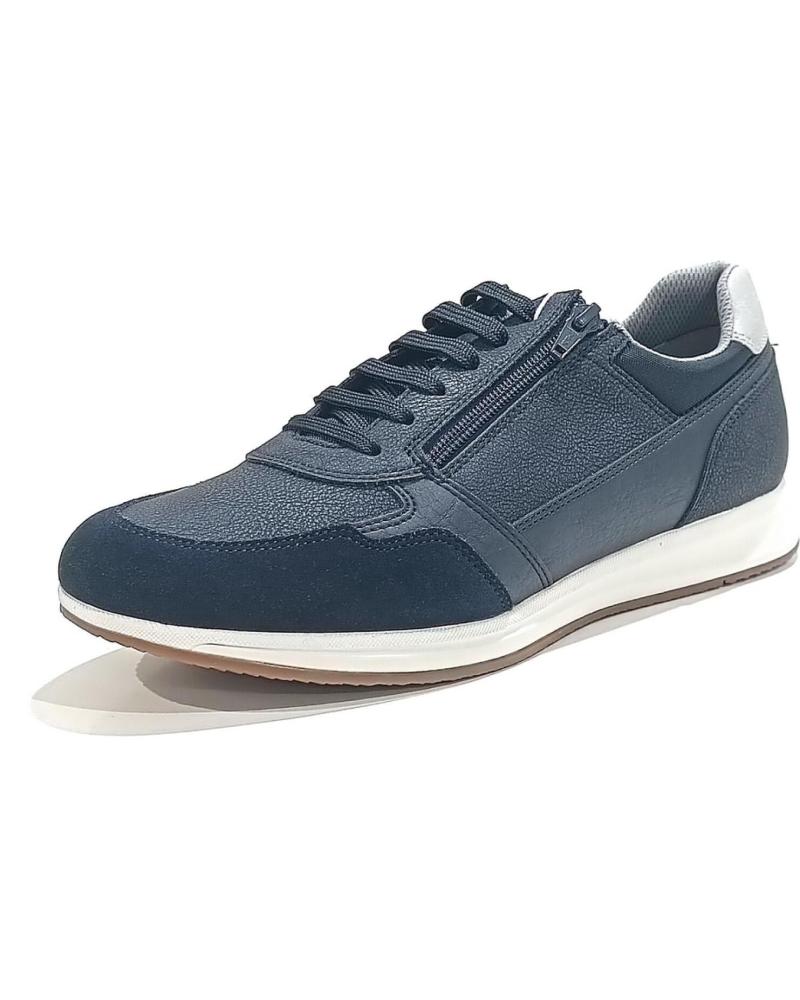 Zapatillas deporte GEOX de Hombre ZAPATO CASUAL DE PIEL CON CORDONES CREMALLERA LATERAL Y S NAVY Zapatillas deporte GEOX de Hombre ZAPATO CASUAL DE PIEL CON CORDONES CREMALLERA LATERAL Y S NAVY