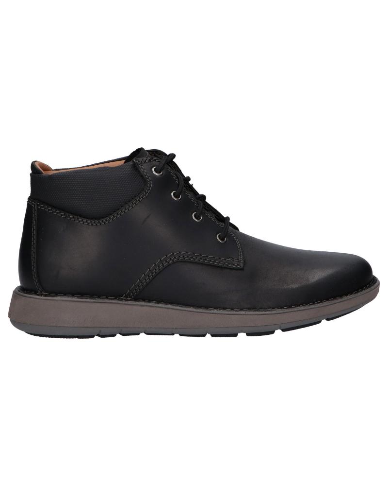 Man boots CLARKS 26155079 UN LARVIK TOP2 BLACK LEATHER Man boots CLARKS 26155079 UN LARVIK TOP2 BLACK LEATHER