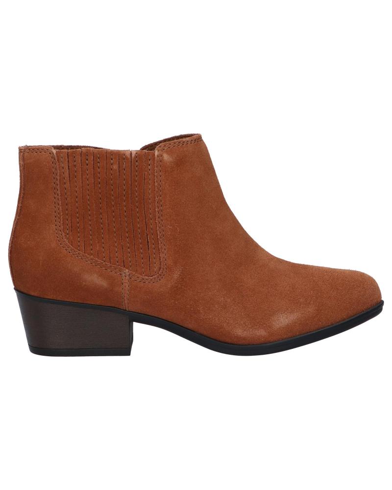 Botines CLARKS  de Mujer 26153052 ADREENA FLORA  TAN SUEDE