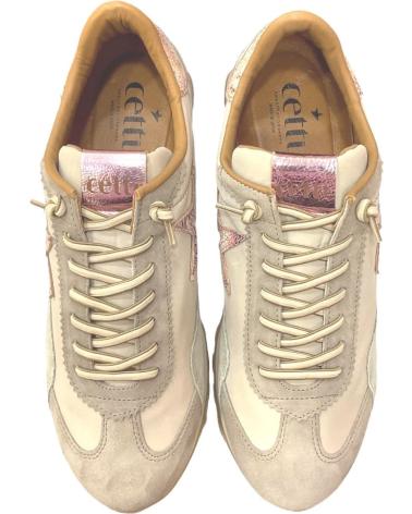 Sapatilhas de Mulher CETTI ZAPATILLAS PLANAS ACOLCHADAS 1259 MESH VIPER CALIZA