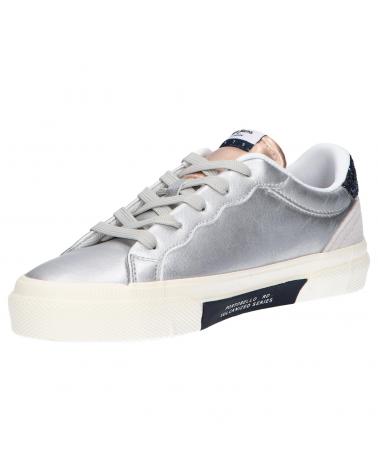 Deportivas de Mujer y Niña PEPE JEANS PGS30474 KENTON CLASSIC METALLIC 934 SILVER