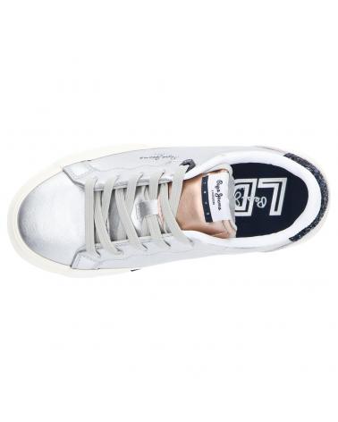 Deportivas de Mujer y Niña PEPE JEANS PGS30474 KENTON CLASSIC METALLIC 934 SILVER