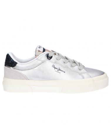 Deportivas de Mujer y Niña PEPE JEANS PGS30474 KENTON CLASSIC METALLIC 934 SILVER
