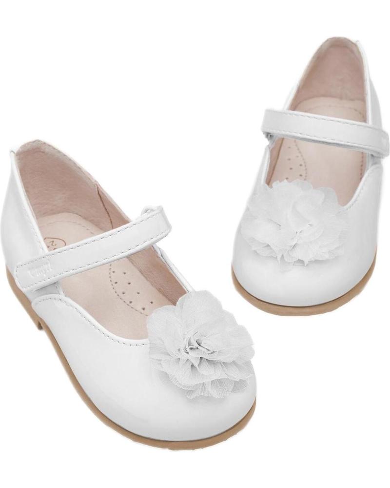 Zapatos De Niña MAYORAL MERCEDITAS CHAROL 41531 BLANCO