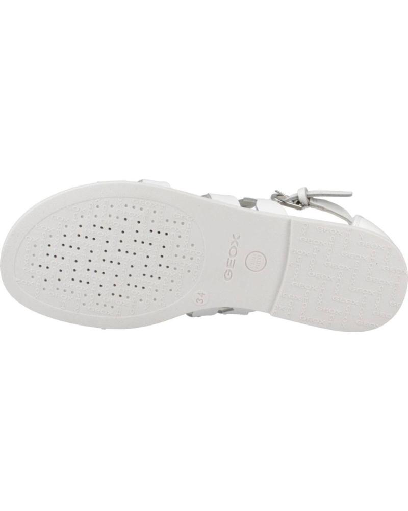 Sandales Geox Karly Pour Fille - Cuir, Semelle Caoutchouc - Fermeture Zip - Respirant