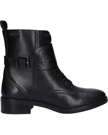 Woman Mid boots PEPE JEANS PLS50404 MALDON LOGO  999 BLACK