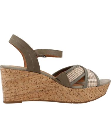 Sandalen für Damen CLARKS ELLERI PLUM 26171441 VERDE