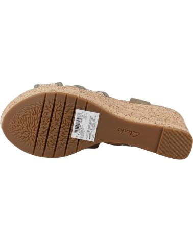 Sandalen für Damen CLARKS ELLERI PLUM 26171441 VERDE