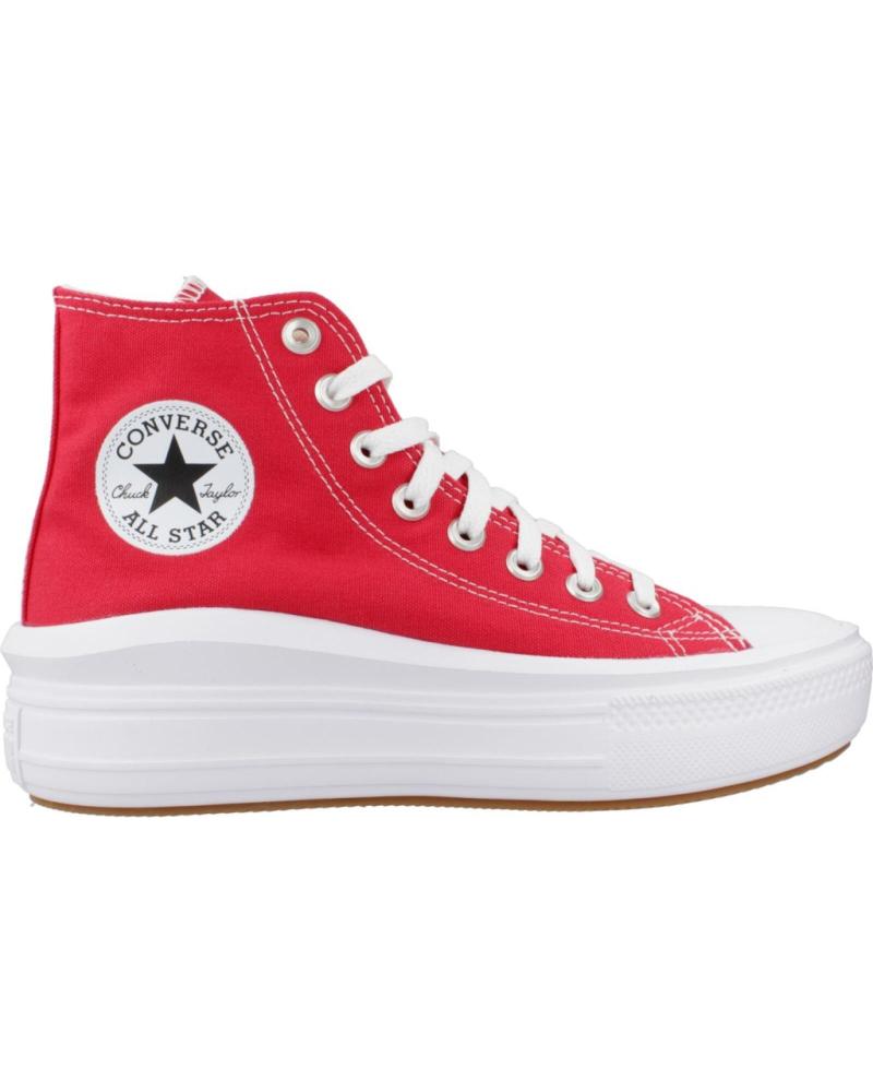 Sportivo CONVERSE  per Donna e Bambina CHUCK TAYLOR ALL STAR MOVE PLATFORM  ROJO