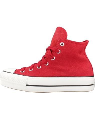 Deportivas de Mujer y Niña CONVERSE CHUCK TAYLOR ALL STAR LIFT SUEDE ROJO