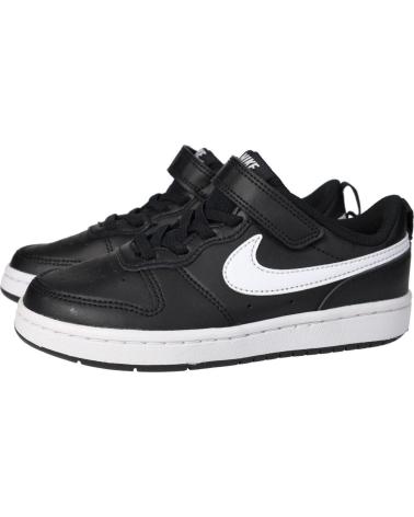 NIKE COURT BOROUGH LOW 2 BQ5451-002 BLACK SNEAKERS NEGRO