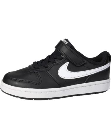 NIKE COURT BOROUGH LOW 2 BQ5451-002 BLACK SNEAKERS NEGRO