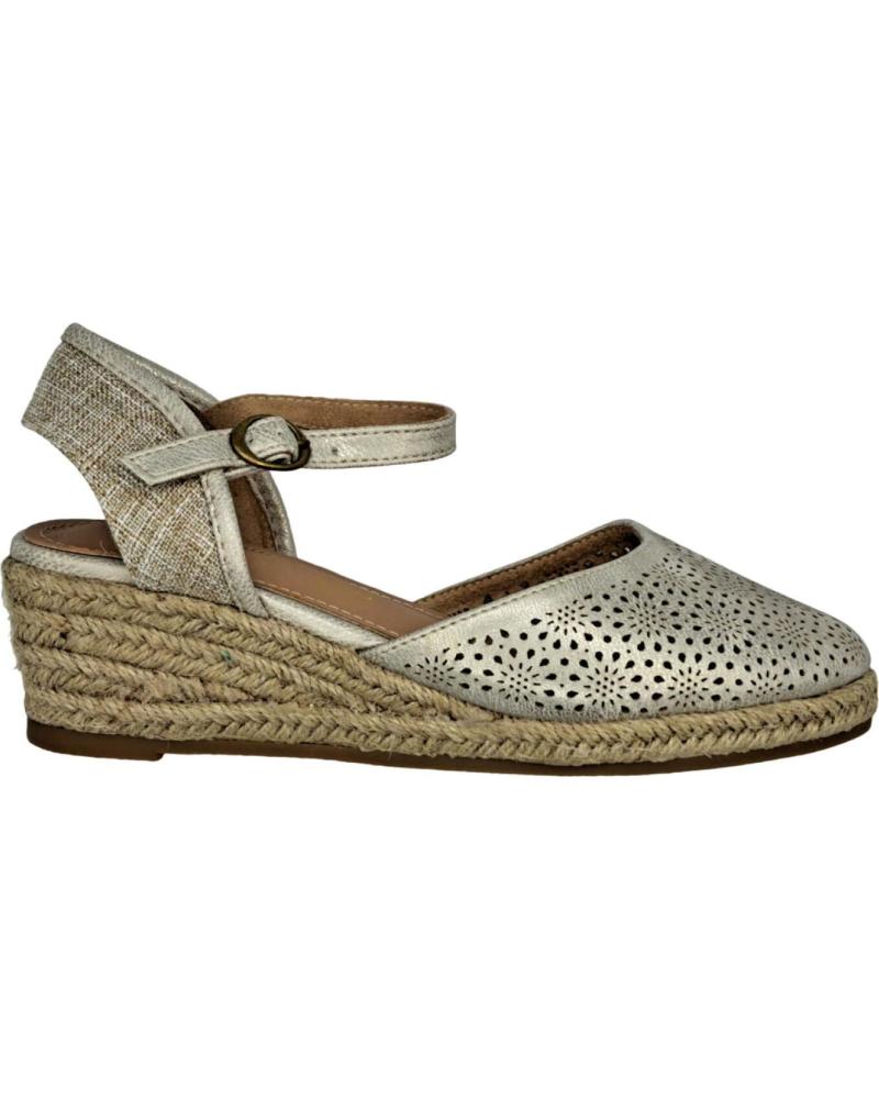 Sandalias OTRAS MARCAS  de Mujer SANDALIA ESPARTO CUNA  PLATA