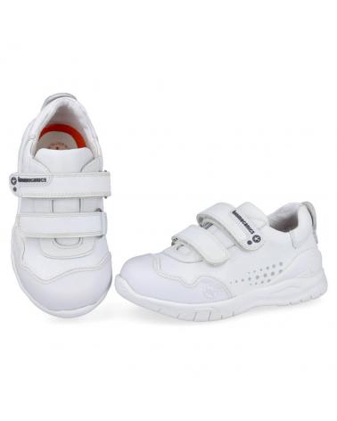 Deportivas BIOMECANICS  de Niña y Niño 182195 DEPORTIVO DE PIEL  BLANCO