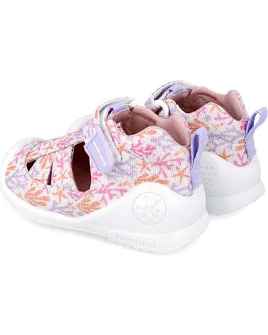 Sandálias de Menina BIOMECANICS SANDALIA LONA ESTAMPADO 242181-A BLANCO