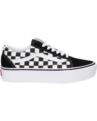 Woman and girl and boy Trainers VANS OFF THE WALL VN0A3B3UHRK1  BLACK-TR WHITE