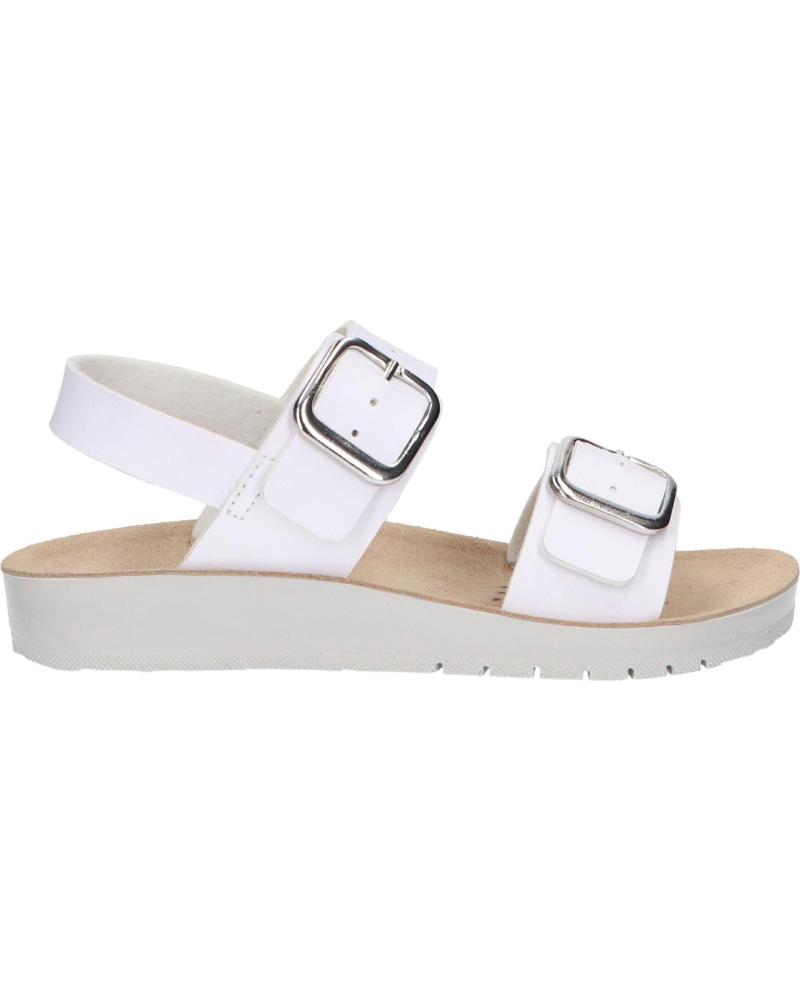 girl Sandals GEOX J45EAD 000BC J SANDAL COSTAREI C1000 WHITE