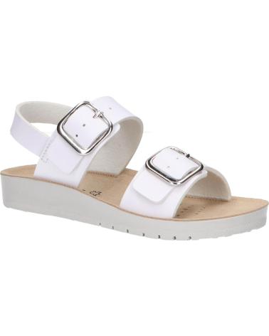 girl Sandals GEOX J45EAD 000BC J SANDAL COSTAREI C1000 WHITE