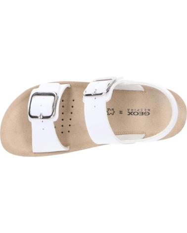 girl Sandals GEOX J45EAD 000BC J SANDAL COSTAREI C1000 WHITE
