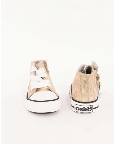 Sportif De Niña CONGUITOS BOTITAS BEBE METALIZADO 14148  PLATINO