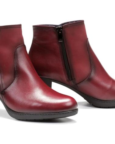 Woman Mid boots DORKING BOTAS EN PIEL BURDEOS CASUAL SUGAR-NOBUK PICOTA-OPERA