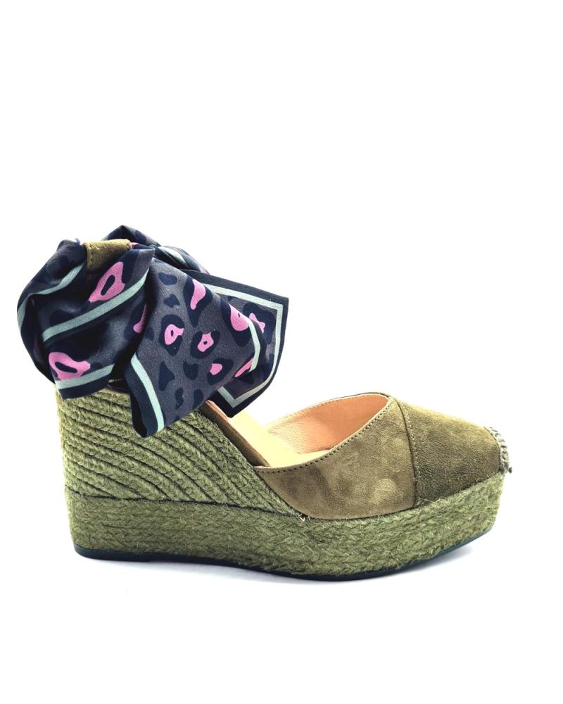 Sandalias de Mujer GAIMO YUTE CUNA CON LAZO V0003 - ANTE CACTUS-ANT