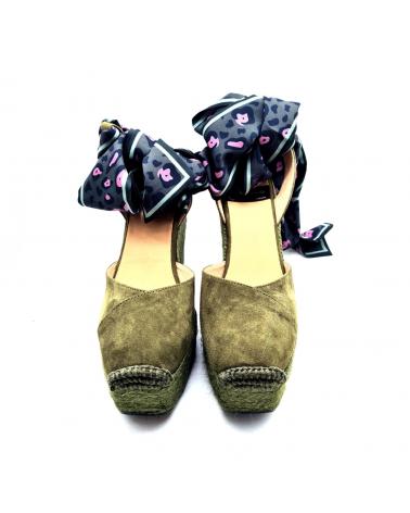 Sandalias de Mujer GAIMO YUTE CUNA CON LAZO V0003 - ANTE CACTUS-ANT
