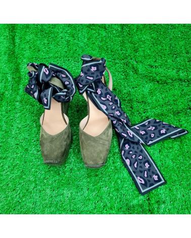 Sandalias de Mujer GAIMO YUTE CUNA CON LAZO V0003 - ANTE CACTUS-ANT