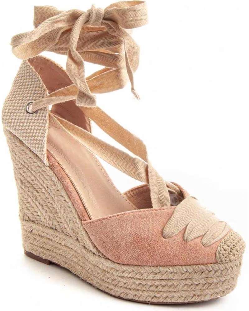 Sandalias De Cuña De Esparto Para Mujer Montevita - Cómodas Y Ligeras Para El Día A Día