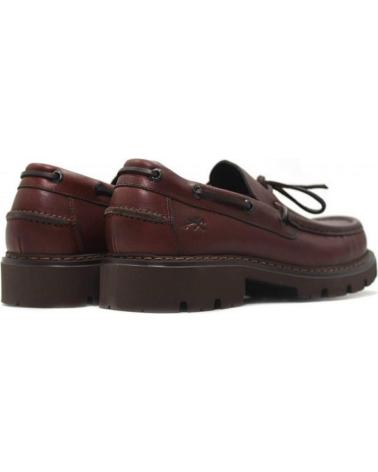 Zapatos FLUCHOS  de Hombre ZAPATOS NAUTICOS EN PIEL MARRON  YANKEE BRANDYCOM 1