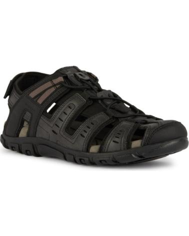 Sandalias de Hombre GEOX  U4524C 000ME U S STRADA C9999 BLACK C9999 BLACK