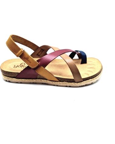 Sandali per Donna YOKONO SANDALIA PLANA CASUAL VAQUETILLA MULTI SABIA