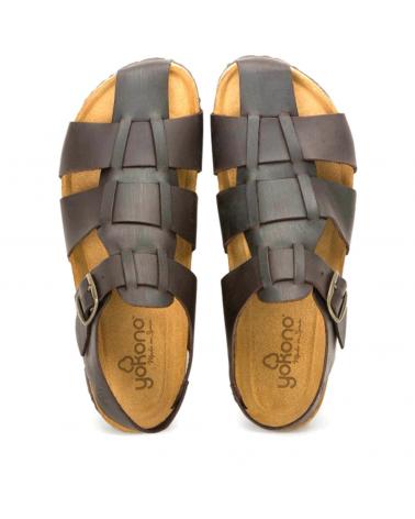 Man Sandals YOKONO SANDALIAS CERRADA CASUAL SPRINTER MARRON