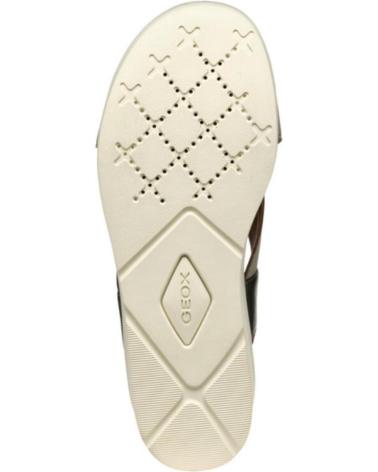 Sandalen für Damen GEOX SANDALIA DE TIRAS CRUZADAS CON CUNA MEDIA C3016 PERL-SAGE