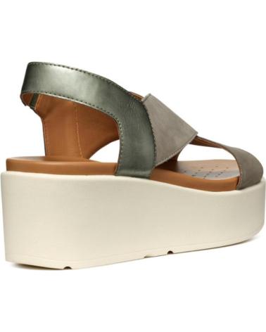 Sandalen für Damen GEOX SANDALIA DE TIRAS CRUZADAS CON CUNA MEDIA C3016 PERL-SAGE