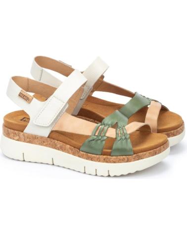 Sandales pour Femme et Fille PIKOLINOS SANDALIAS MULTICOLOR DE MUJER PALMA W4N MINT GREEN