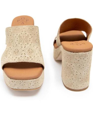 Sandálias de Mulher POPA MODELO 031 PADAWAN GRABADO BEIGE