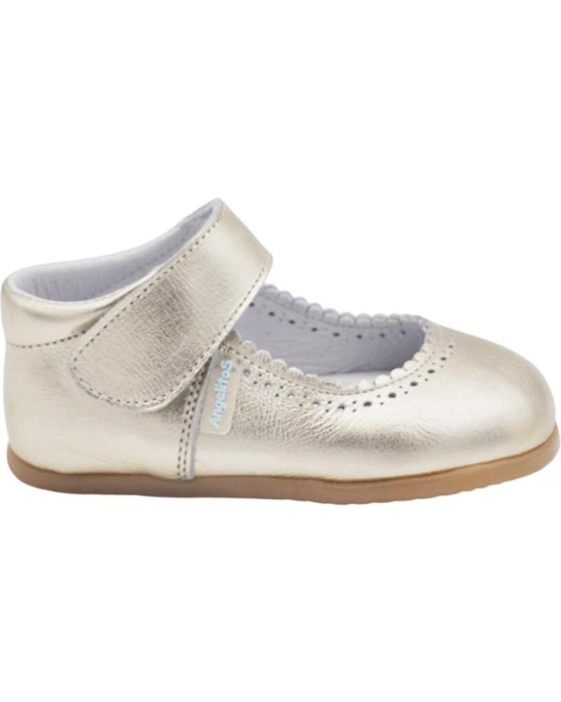 Schuhe ANGELITOS  für Mädchen PEPITO PIEL RESPETUOSO 540  PLATINO
