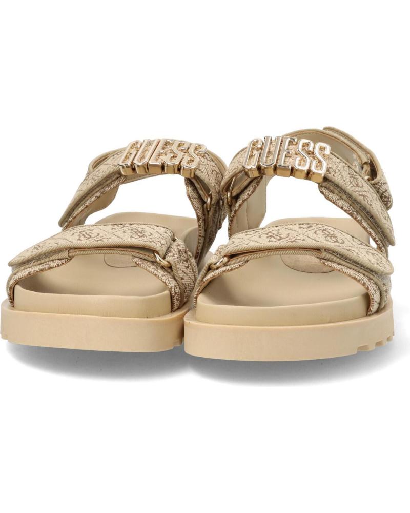 Sandalen De Mujer GUESS SANDALIA LOGO BEIGE