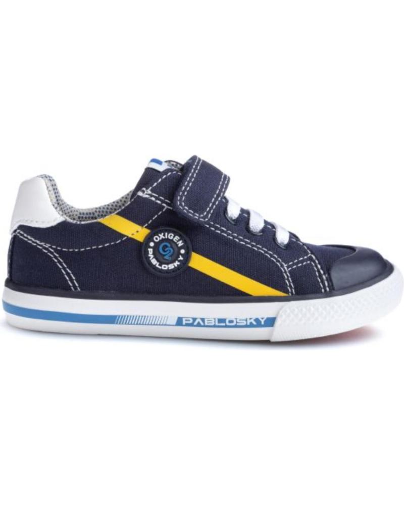 Pablosky 983510 – Scarpe Da Ginnastica In Lona Per Bambini E Ragazzi, Antiscivolo Con Chiusura Adesiva