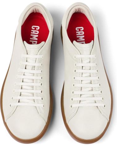 Sportivo per Uomo CAMPER ZAPATO CASUAL DE PIEL CON CORDONERAS PLANTILLAS EXTRAIBLE BLANCO