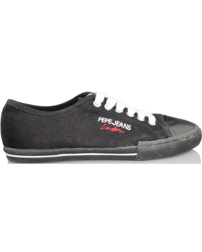 Sneaker PEPE JEANS  für Mädchen und Junge JUNIOR LOW CUT  NEGRO