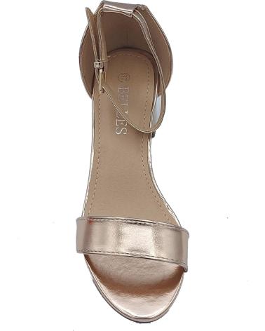 Woman Sandals CALZADOMANIA SANDALIA VESTIR TACON ORO