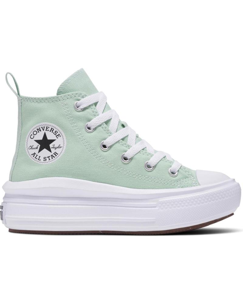 girl and boy Trainers CONVERSE A06351C CHUCK TAYLOR ALL STAR MOVE PLATFORM  STICKY ALOE-WHITE-BLACK