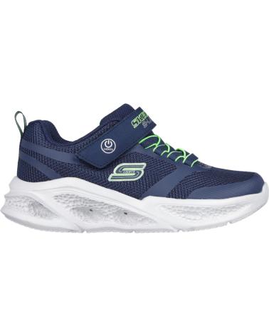 girl and boy Trainers SKECHERS DEPORTIVA LUCES PARA NINO 401675L COLOR  NAVY