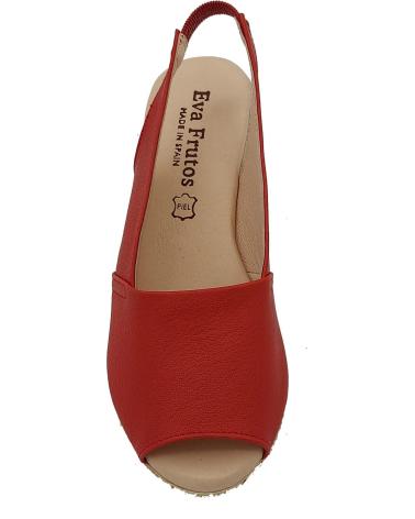 Woman Sandals MARCA INEXISTENTE SANDALIA PIEL MUJER  ROJO