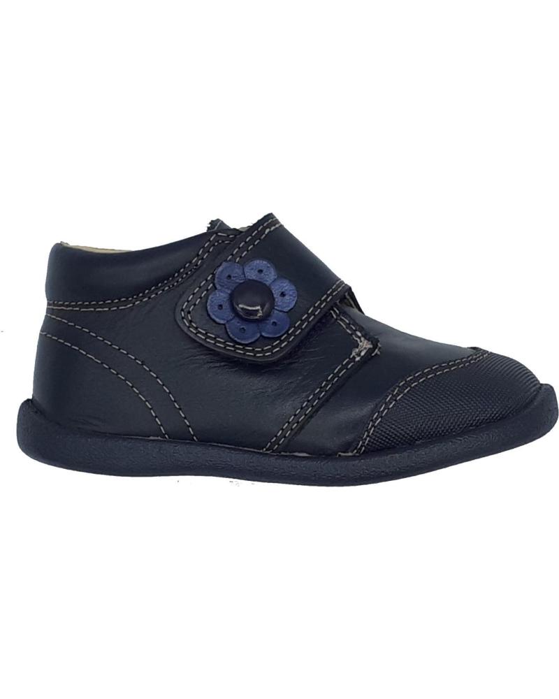 Botitas Para Niñas Flexibles Azul Marino Con Lazo Chuches