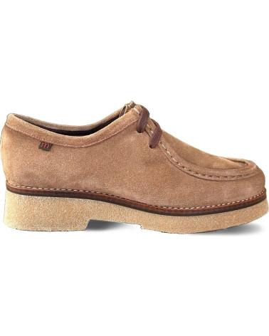 Chaussures PEPE MENARGUES  pour Femme MUJER ZAPATO WALLABEE 21100 SERRAJE TAUPE  MORADO